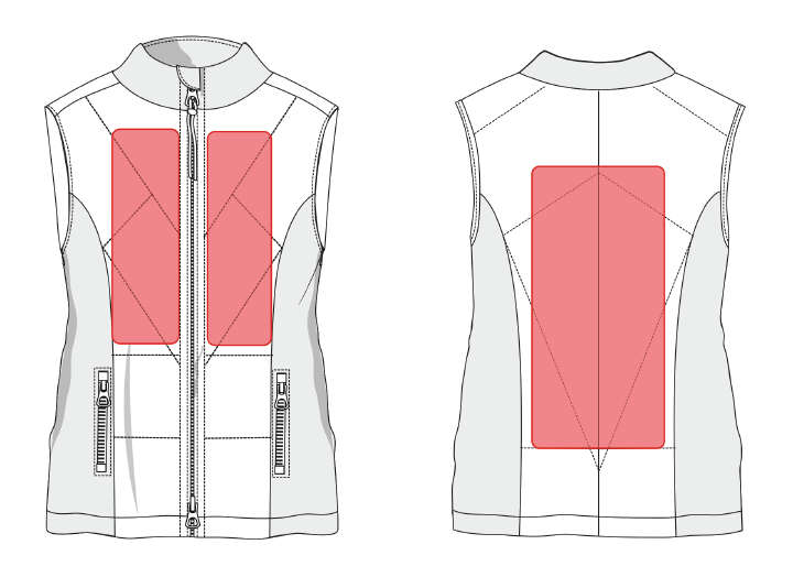 HKM Damen Heizweste Slimline Style